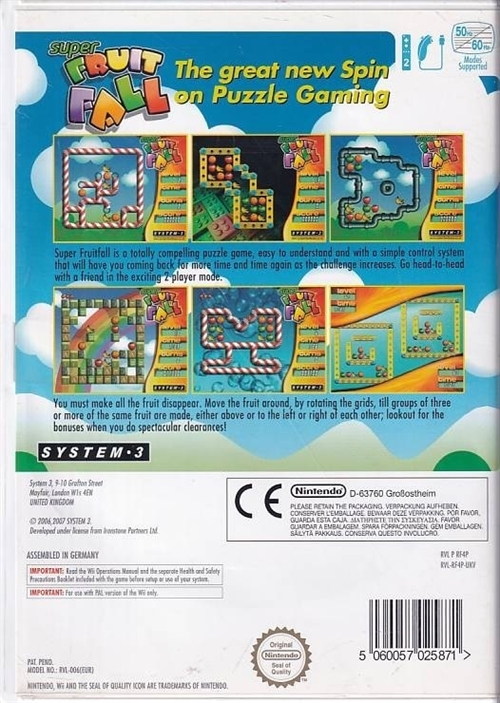 Super Fruit Fall - Wii (B Grade) (Genbrug)